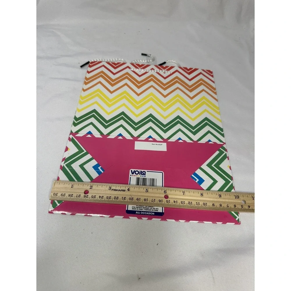 VOILA gift bag party bag BIRTHDAY approximately 5X10 inch 12 inches tall